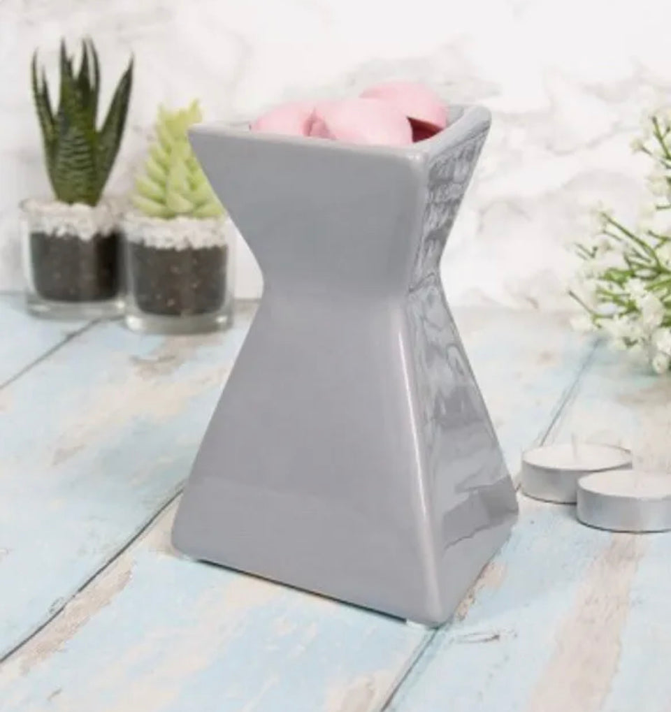 Light Grey Triangle Tealight Burner